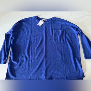 Zenana blue sweater top